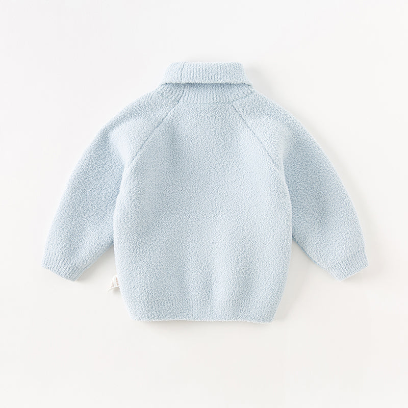 Dave&Bella Toddler Girls/Boys Adorable Animal Jacquard Chenille Turtle Sweaters