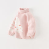 Dave&Bella Toddler Girls/Boys Adorable Animal Jacquard Chenille Turtle Sweaters