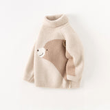 Dave&Bella Toddler Girls/Boys Adorable Animal Jacquard Chenille Turtle Sweaters