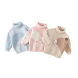 Dave&Bella Toddler Girls/Boys Adorable Animal Jacquard Chenille Turtle Sweaters