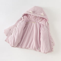 Dave&Bella Toddler Boys/Girls Winter Cute Outwear Hooded Down Coats(scarf)