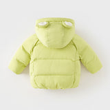 Dave&Bella Toddler Boys/Girls Winter Cute Outwear Hooded Down Coats(scarf)