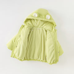 Dave&Bella Toddler Boys/Girls Winter Cute Outwear Hooded Down Coats(scarf)