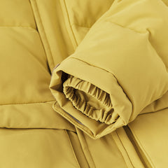 Dave&Bella Kids Boys Winter Yellow Windproof Mid-Length Down Hooded Coats(wallet bag)