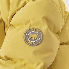 Dave&Bella Kids Boys Winter Yellow Windproof Mid-Length Down Hooded Coats(wallet bag)