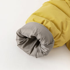 Dave&Bella Kids Boys Winter Yellow Windproof Mid-Length Down Hooded Coats(wallet bag)
