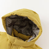 Dave&Bella Kids Boys Winter Yellow Windproof Mid-Length Down Hooded Coats(wallet bag)