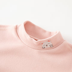 Dave&Bella Toddler Girls/Boys Animal Embroidery Versatile Multi-color Turtle T-shirt Tops