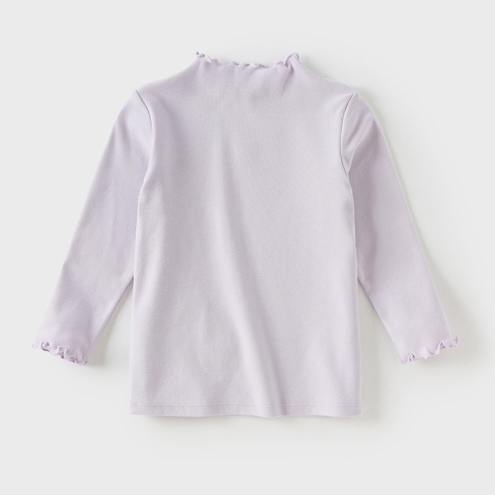 Dave&Bella Toddler Girls Multi-color Lightweight Lace-collar T-shirts Tops