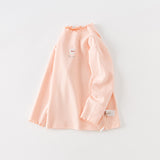 Dave&Bella Toddler Girls Multi-color Lightweight Lace-collar T-shirts Tops