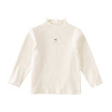 Dave&Bella Toddler Girls Multi-color Lightweight Lace-collar T-shirts Tops
