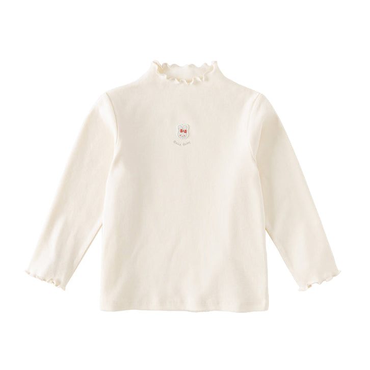 Dave&Bella Toddler Girls Multi-color Lightweight Lace-collar T-shirts Tops