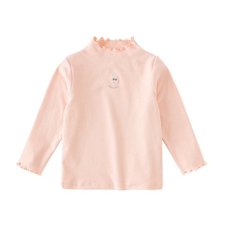 Dave&Bella Toddler Girls Multi-color Lightweight Lace-collar T-shirts Tops
