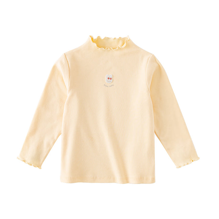 Dave&Bella Toddler Girls Multi-color Lightweight Lace-collar T-shirts Tops