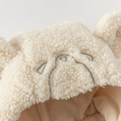 Dave&Bella Girls/Boys Warm Oatmeal Cartoon Ear Protection Scarf All-in-one Winter Hats