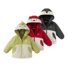 Dave&Bella Toddler Girls/Boys Winter Playful Animal-style Windproof Padded Hooded Coats