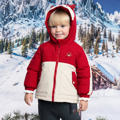 Dave&Bella Toddler Girls/Boys Winter Playful Animal-style Windproof Padded Hooded Coats