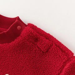 Dave&Bella Toddler Girls/Boys Red Warm Soft Sweatshirts Tops