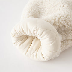 Dave&Bella Toddler Girls Casual Beige Outwear Hooded Plush Padded Cozy Coats