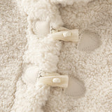 Dave&Bella Toddler Girls Casual Beige Outwear Hooded Plush Padded Cozy Coats