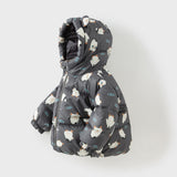 Dave&Bella Toddler Girls/Boys Winter Animal Print Windproof Outwear Hooded Down Coats