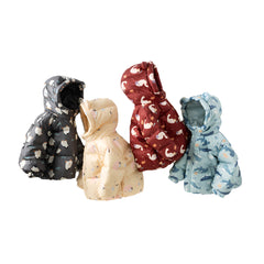 Dave&Bella Toddler Girls/Boys Autumn Animal Print Windproof Outwear Hooded Down Coats