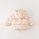 Dave&Bella Toddler Girls/Boys Winter Animal Print Windproof Outwear Hooded Down Coats