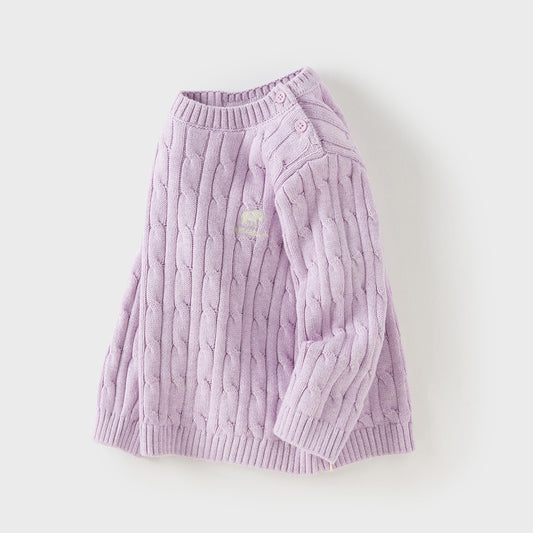 Dave&Bella Kids Girls/Boys Autumn Elegant Multi-color Versatile Classic Sweaters Tops