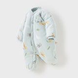 Dave&Bella Newborn Girls/Boys Print Turtle Comfortable Indoor Padded Rompers