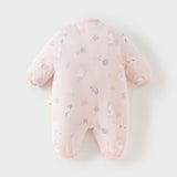 Dave&Bella Newborn Girls/Boys Print Turtle Comfortable Indoor Padded Rompers