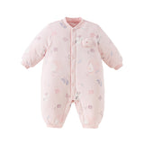 Dave&Bella Newborn Girls/Boys Print Turtle Comfortable Indoor Padded Rompers