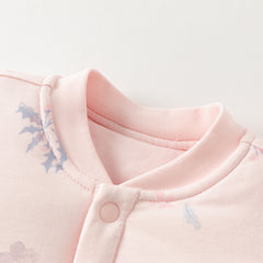 Dave&Bella Newborn Girls/Boys Winter Print Turtle Comfortable Indoor Padded Rompers