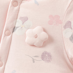 Dave&Bella Newborn Girls/Boys Winter Print Turtle Comfortable Indoor Padded Rompers