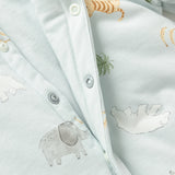 Dave&Bella Newborn Girls/Boys Print Turtle Comfortable Indoor Padded Rompers