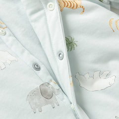 Dave&Bella Newborn Girls/Boys Winter Print Turtle Comfortable Indoor Padded Rompers