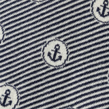 Dave&Bella Toddler Boys Blue White Striped Breathable Cotton Casual Sweaters Tops