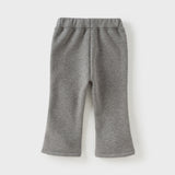 Dave&Bella Toddler Girls Grey Cartoon Bear Sweatpants