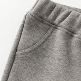 Dave&Bella Toddler Girls Grey Cartoon Bear Sweatpants