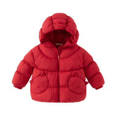 Dave&Bella Toddler Girls Winter Adorable Outdoor Windproof Outwear Hooded Down Coats