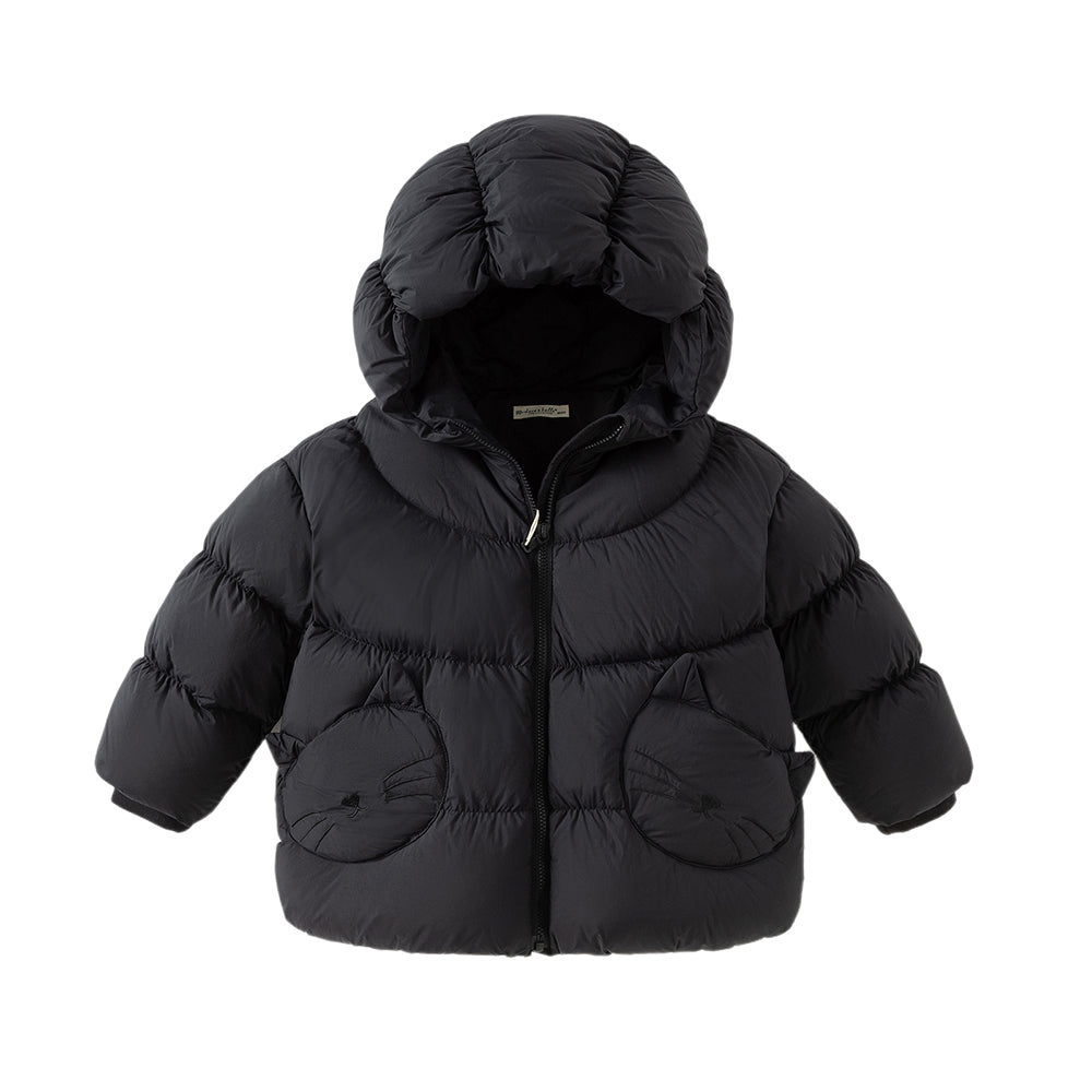 Dave&Bella Toddler Girls Winter Adorable Outdoor Windproof Outwear Hooded Down Coats