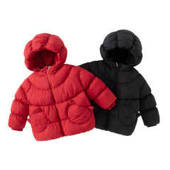 Dave&Bella Toddler Girls Winter Adorable Outdoor Windproof Outwear Hooded Down Coats
