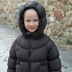 Dave&Bella Toddler Girls Winter Adorable Outdoor Windproof Outwear Hooded Down Coats