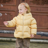 Dave&Bella Toddler Girls Winter Adorable Outdoor Windproof Outwear Hooded Down Coats