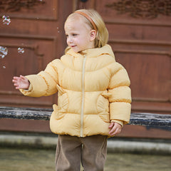 Dave&Bella Toddler Girls Winter Adorable Outdoor Windproof Outwear Hooded Down Coats