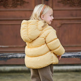 Dave&Bella Toddler Girls Winter Adorable Outdoor Windproof Outwear Hooded Down Coats