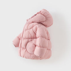 Dave&Bella Toddler Girls Winter Adorable Outdoor Windproof Outwear Hooded Down Coats
