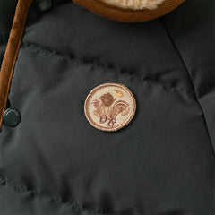 Dave&Bella Toddler Boys Winter Dark Grey Outdoor Outwear Cozy Down Coats