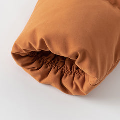 Dave&Bella Toddler Boys Winter Camel Brown/Dark Grey Outdoor Outwear Cozy Down Coats