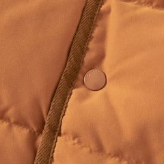 Dave&Bella Toddler Boys Winter Camel Brown/Dark Grey Outdoor Outwear Cozy Down Coats