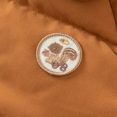 Dave&Bella Toddler Boys Winter Camel Brown/Dark Grey Outdoor Outwear Cozy Down Coats